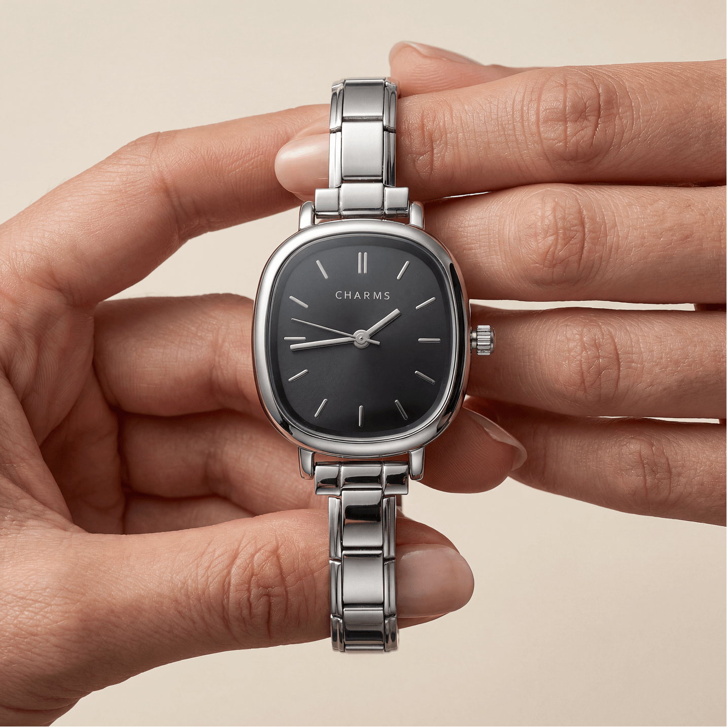 Capri – Ediție argintie cu cadran negru