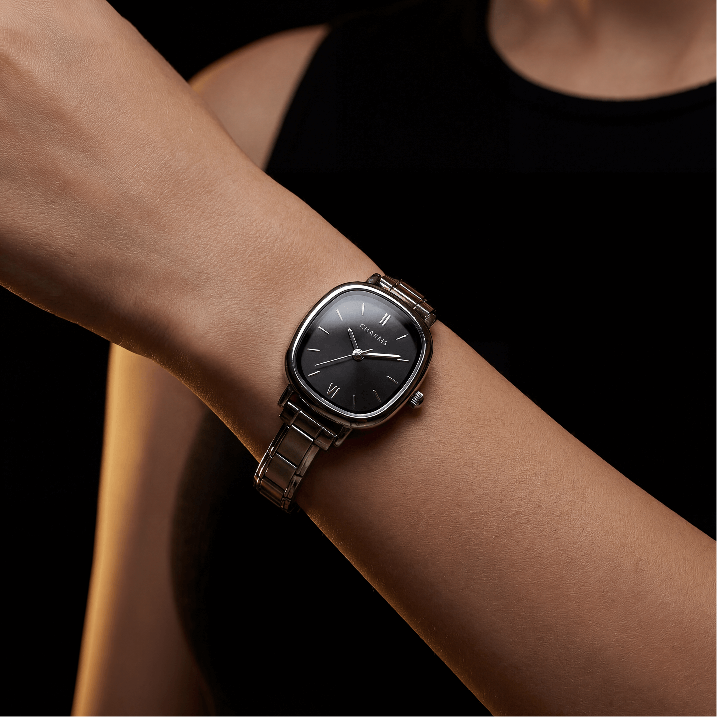 Capri – Ediție argintie cu cadran negru