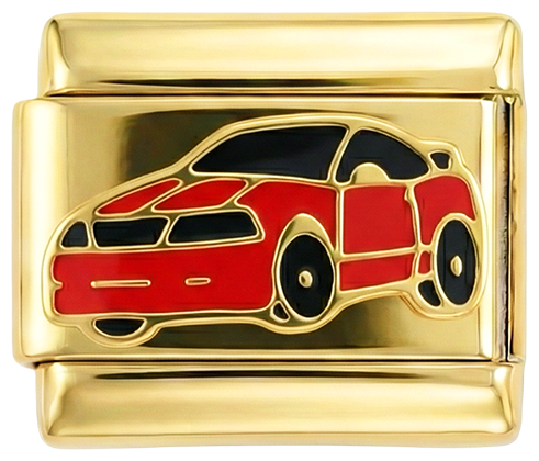 Red Sports Car, gold - Red-Sports-Car-gold.png