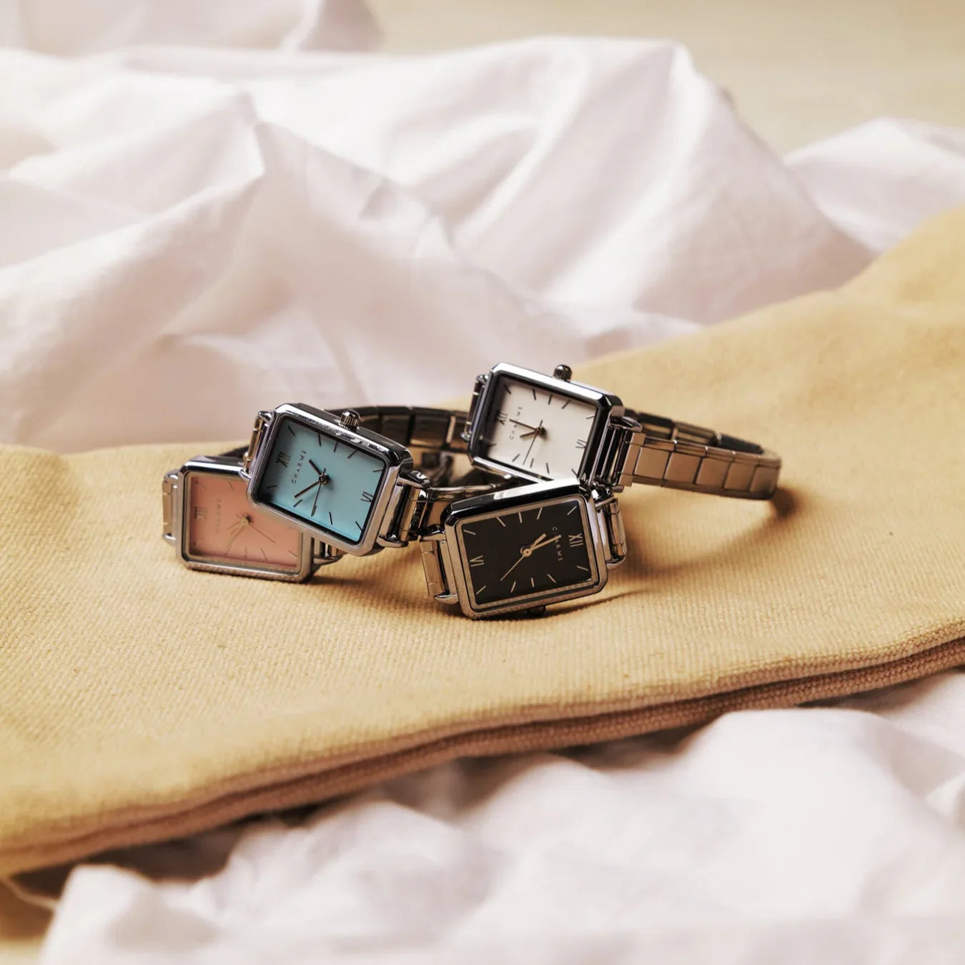 Como – Ediție argintie cu cadran albastru