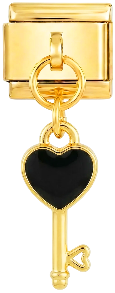 Gold Key with Black Heart - gold-key-with-black-heart.png