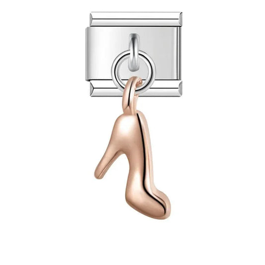 Heel, in Rose Gold - Charms Official