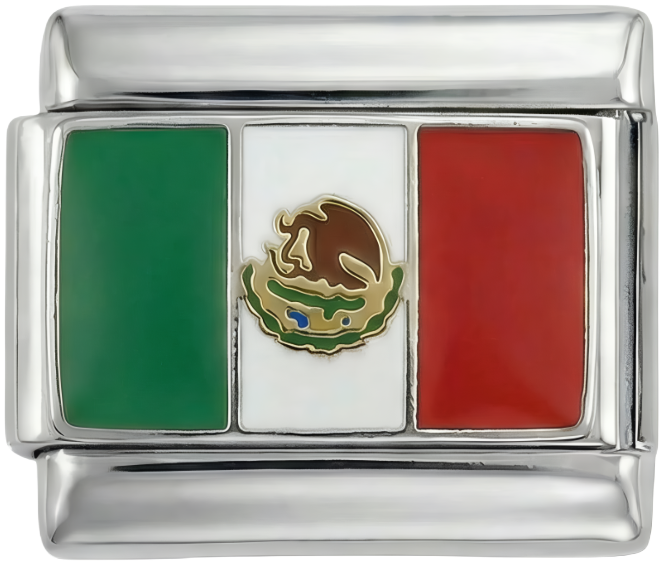 Drapelul Mexicului, pe argint
