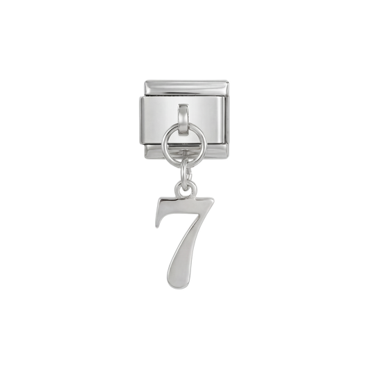 Number 7, Hanging, on Silver