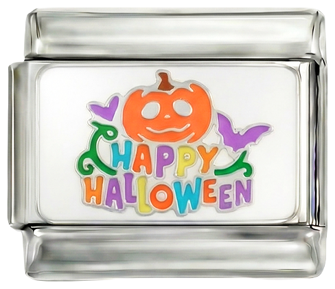 DE ADĂUGAT - Halloween fericit cu dovleac pe fundal argintiu