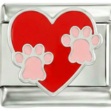 Pink Paw Prints in Red Heart on Silver - Pink-Paw-Prints-in-Red-Heart-on-Silver.png