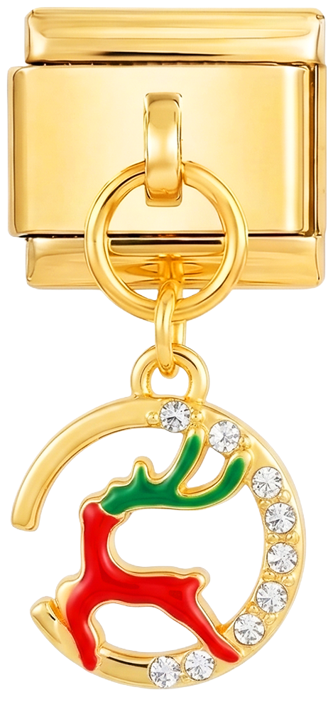 Se va adăuga - Ren de zăpadă roșu cu pietre