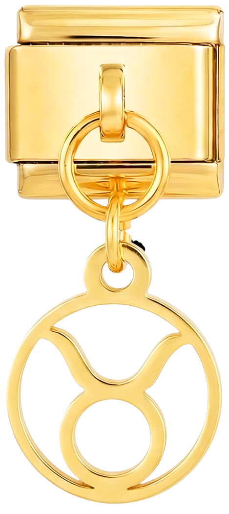 Taurus Sign Hanging on Gold