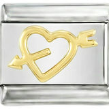 Gold Heart Pierced by an Arrow - gold-heart-pierced-by-an-arrow.png