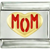 Heart in Gold, Love Mom in Red, on silver - heart-in-gold-love-mom-in-red-on-silver.png