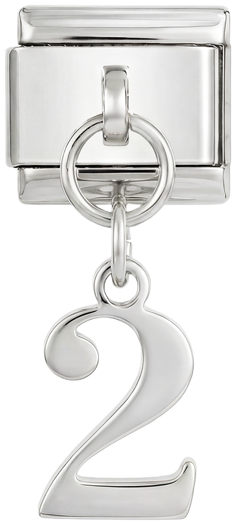 Number 2, Hanging, on Silver - number-2-hanging-on-silver.png