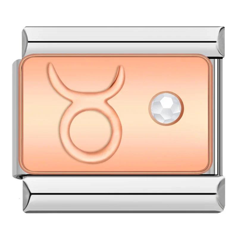 Taurus with Stone, on Silver - Charms Official